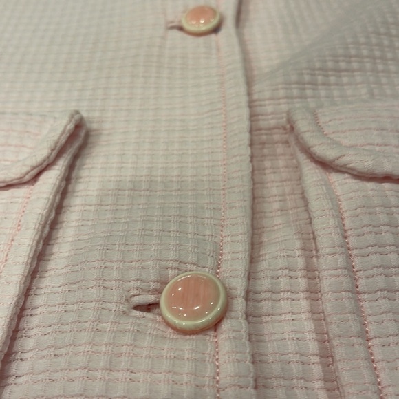60/70 pink vintage dress in size medium, button down, Jackie O style dress, fun - Picture 6 of 10